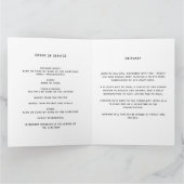 Eucalyptus greenery foto elegant begrafenisprogram bedankkaart (Binnen)