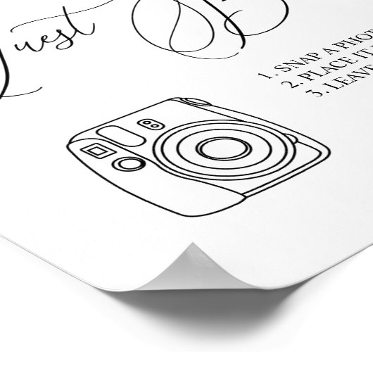 Eucalyptus Greenery Foto Guest Book Sign. Poster (Hoek)