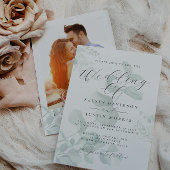 Eucalyptus Greenery Foto Weddenschap Kaart