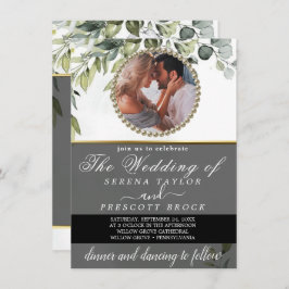 Eucalyptus Greenery Foto Weddenschap Kaart