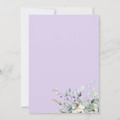 Eucalyptus Greenery Geometric Bridal Luncheon Kaart (Achterkant)