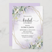 Eucalyptus Greenery Geometric Bridal Luncheon Kaart (Voorkant / Achterkant)