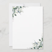 Eucalyptus Greenery Geometric Roos Gold Wedding Kaart (Achterkant)