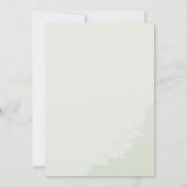 Eucalyptus Greenery Geometric Wedding Vow Renewal Kaart (Achterkant)