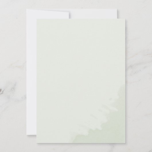 Eucalyptus Greenery Geometric Wedding Vow Renewal Kaart (Achterkant)