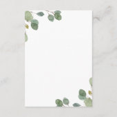 Eucalyptus Greenery | Geometrische bruiloft — Gege Informatiekaartje (Achterkant)