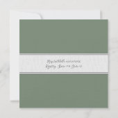 Eucalyptus Greenery geometrische krans Baby shower Kaart (Achterkant)
