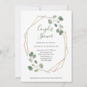 Eucalyptus Greenery | Geometrische stellingschotel Kaart (Voorkant)