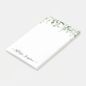 eucalyptus greenery gepersonaliseerd post-it® notes (Schuin)