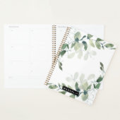 Eucalyptus Greenery Gepersonaliseerde monogram naa Planner (Display)