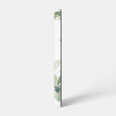 Eucalyptus Greenery Gepersonaliseerde naam Monogra Samsung Galaxy Hoesje (Linkerkant)