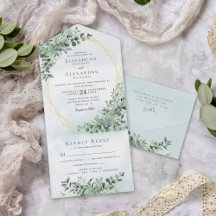 Eucalyptus Greenery Gold All-in-One Weddenschap