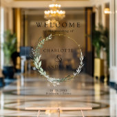 Eucalyptus greenery Gold bruiloft welkom Acryl Bord