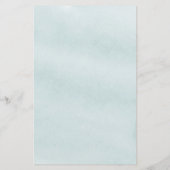 Eucalyptus Greenery Gold Elegant Wedding Menu (Achterkant)