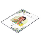 Eucalyptus greenery Gold foto modern Notitieboek (Linkerzijde)