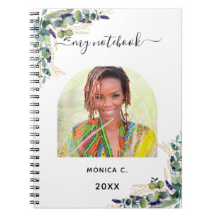Eucalyptus greenery Gold foto modern Notitieboek