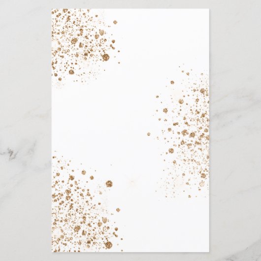 Eucalyptus greenery gold glitter (Achterkant)