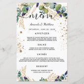Eucalyptus greenery gold glitter (Voorkant)