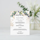 Eucalyptus greenery gold glitter (Staand voorkant)