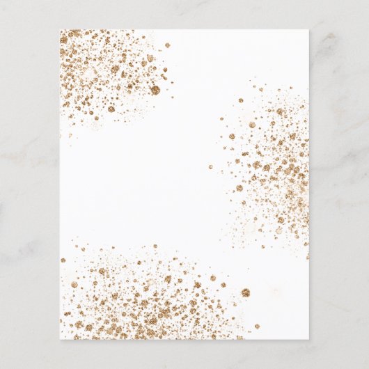 Eucalyptus greenery gold glitter (Achterkant)
