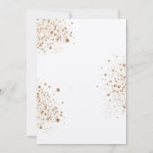 Eucalyptus greenery gold glitter luxe bruiloft kaart (Achterkant)