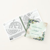 Eucalyptus greenery gold glitter notitieboek (Binnen)