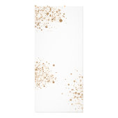 Eucalyptus greenery gold glitter reclamekaart (Achterkant)