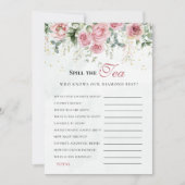 Eucalyptus Greenery Gold Leaves Bridal Shower game Kaart (Voorkant)