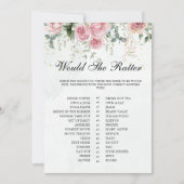 Eucalyptus Greenery Gold Leaves Bridal Shower game Kaart (Voorkant)