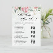 Eucalyptus Greenery Gold Leaves Bridal Shower game Kaart (Staand voorkant)