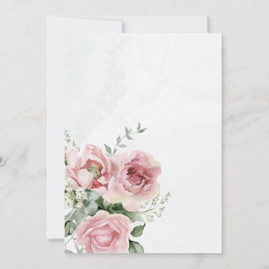 Eucalyptus Greenery Gold Leaves Bridal Shower game Kaart (Achterkant)