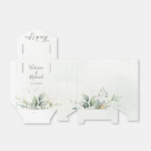 Eucalyptus Greenery Gold Leaves Elegant Wedding Bedankdoosjes (Uitgevouwen)