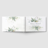 Eucalyptus Greenery Gold Leaves Elegant Wedding Gastenboek (Volledig)