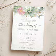 Eucalyptus Greenery Gold Leaves Elegant Wedding