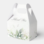 Eucalyptus Greenery Gold Leaves Hartelijk dank Bedankdoosjes (Achterkant)