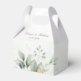 Eucalyptus Greenery Gold Leaves Hartelijk dank Bedankdoosjes