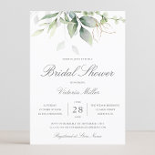 Eucalyptus Greenery Gold Leaves Vrijgezellenfeest Kaart