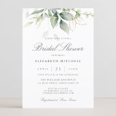 Eucalyptus Greenery Gold Leaves Vrijgezellenfeest Kaart