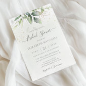 Eucalyptus Greenery Gold Leaves Vrijgezellenfeest Kaart