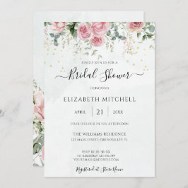 Eucalyptus Greenery Gold Leaves Vrijgezellenfeest Kaart