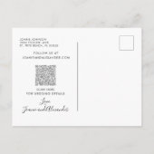 Eucalyptus Greenery Gold Metallic Save the Date Aankondigingskaart (Achterkant)