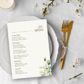 Eucalyptus Greenery & Gold Trouwtafel Menu Kaart
