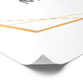 Eucalyptus Greenery Gold Weddenschap Welkomstbord Poster (Hoek)