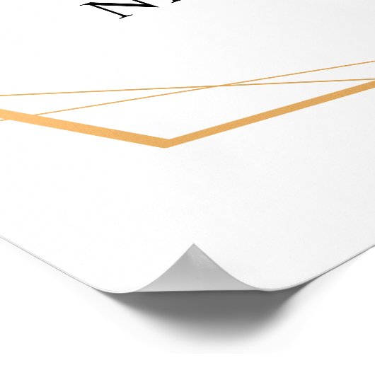 Eucalyptus Greenery Gold Weddenschap Welkomstbord Poster (Hoek)