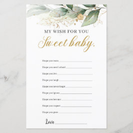 Eucalyptus greenery Gold wil baby spel