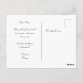 Eucalyptus Greenery Gold Wil je mijn bruidsmeisje  Briefkaart (Achterkant)