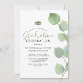 Eucalyptus Greenery Graduy Party Kaart (Voorkant)