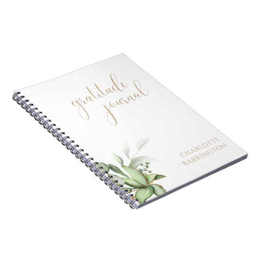 Eucalyptus Greenery Gratitude Journal Notitieboek (Rechterzijde)