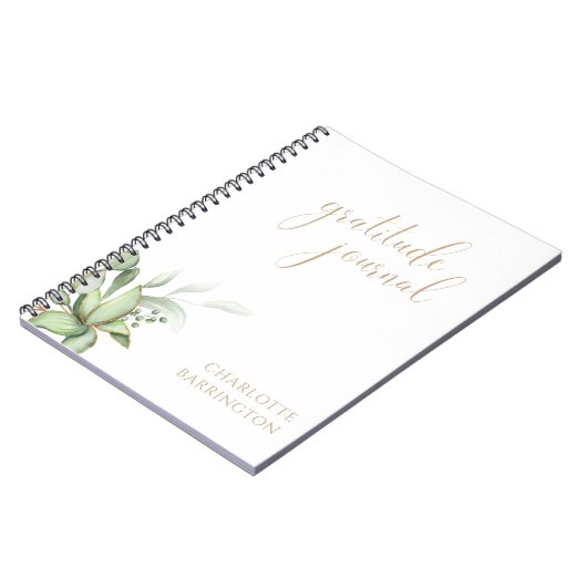 Eucalyptus Greenery Gratitude Journal Notitieboek (Linkerzijde)