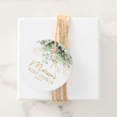 Eucalyptus Greenery Groene Blad & Goud Baby shower Bedankjes Labels (In situ)